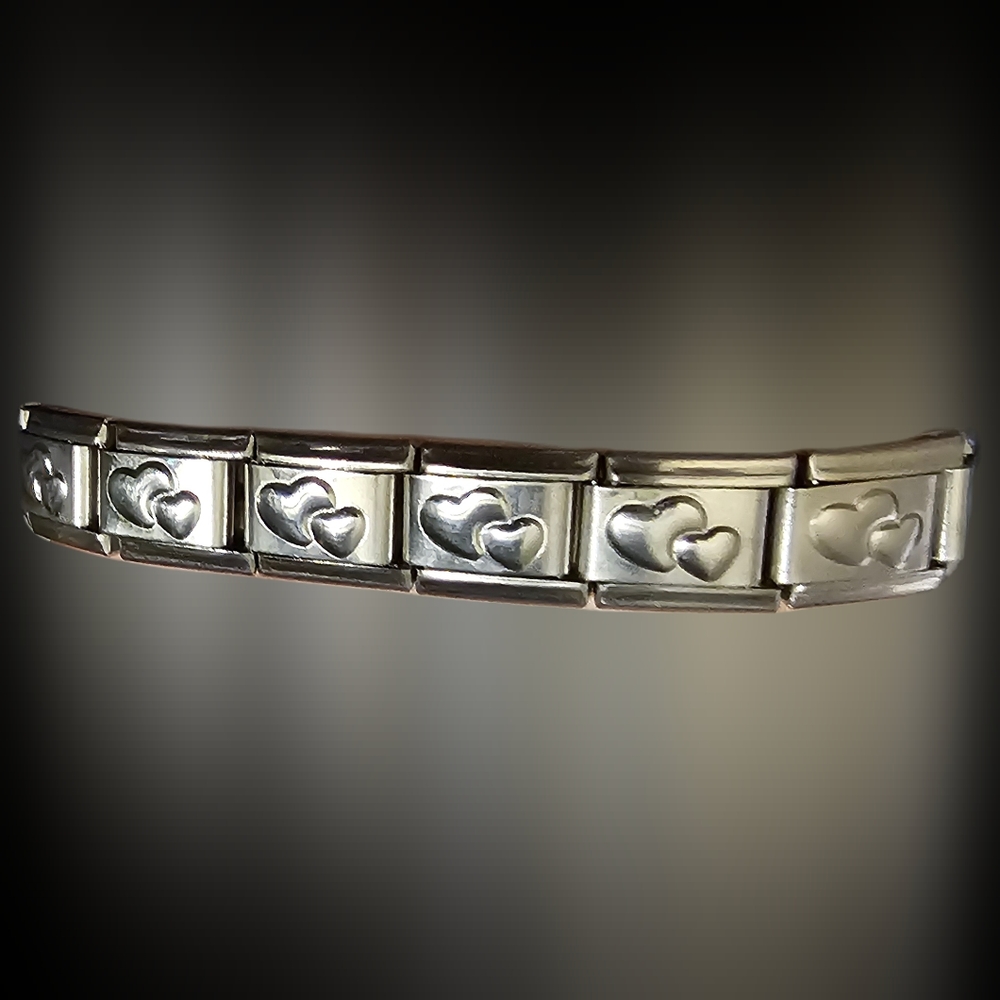 Italian Charm Heart Starter Bracelet